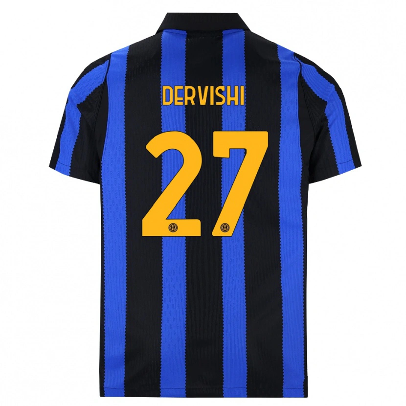 Danxen Damen Kristian Dervishi #27 Schwarz Blau Gelb Heimtrikot Trikot 2026/27 T-Shirt Österreich