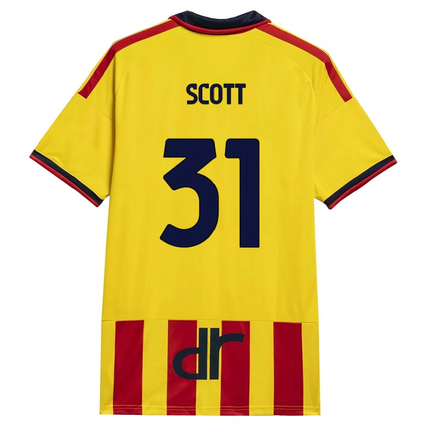 Danxen Damen Elijah Scott #31 Gelb Rot Heimtrikot Trikot 2026/27 T-Shirt Österreich