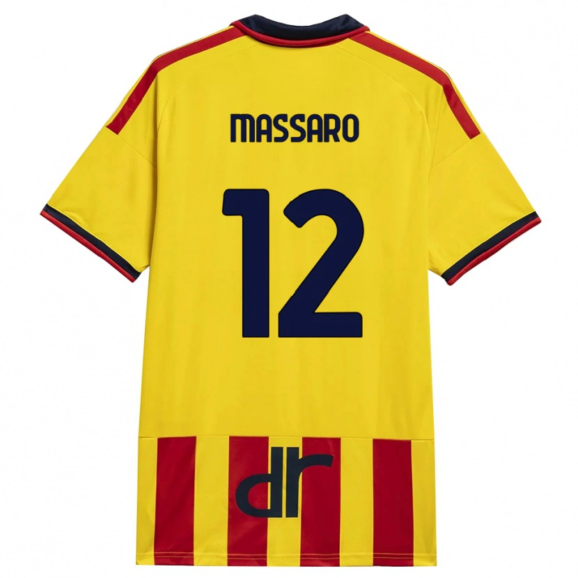 Danxen Damen Gianmaria Massaro #12 Gelb Rot Heimtrikot Trikot 2026/27 T-Shirt Österreich