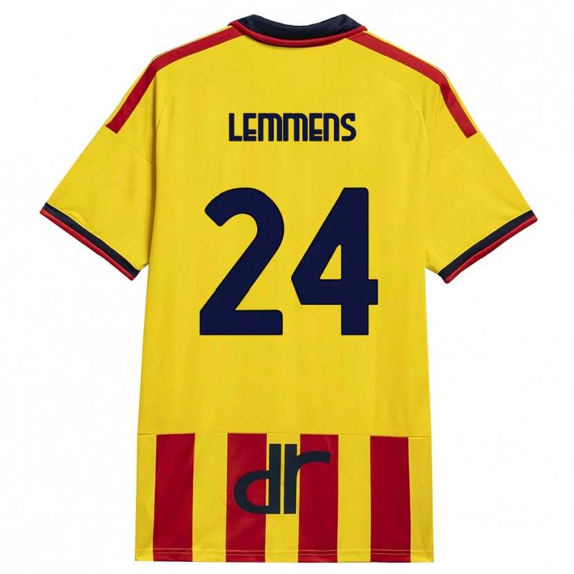 Danxen Damen Mats Lemmens #24 Gelb Rot Heimtrikot Trikot 2026/27 T-Shirt Österreich