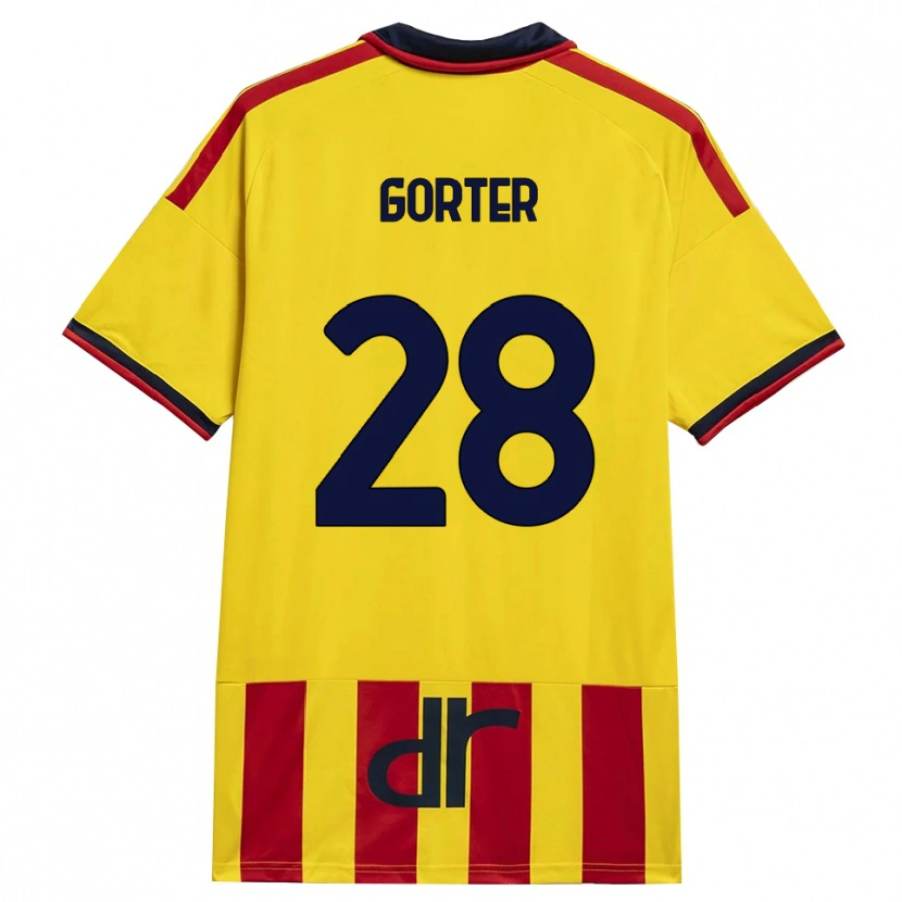 Danxen Damen Olaf Gorter #28 Gelb Rot Heimtrikot Trikot 2026/27 T-Shirt Österreich