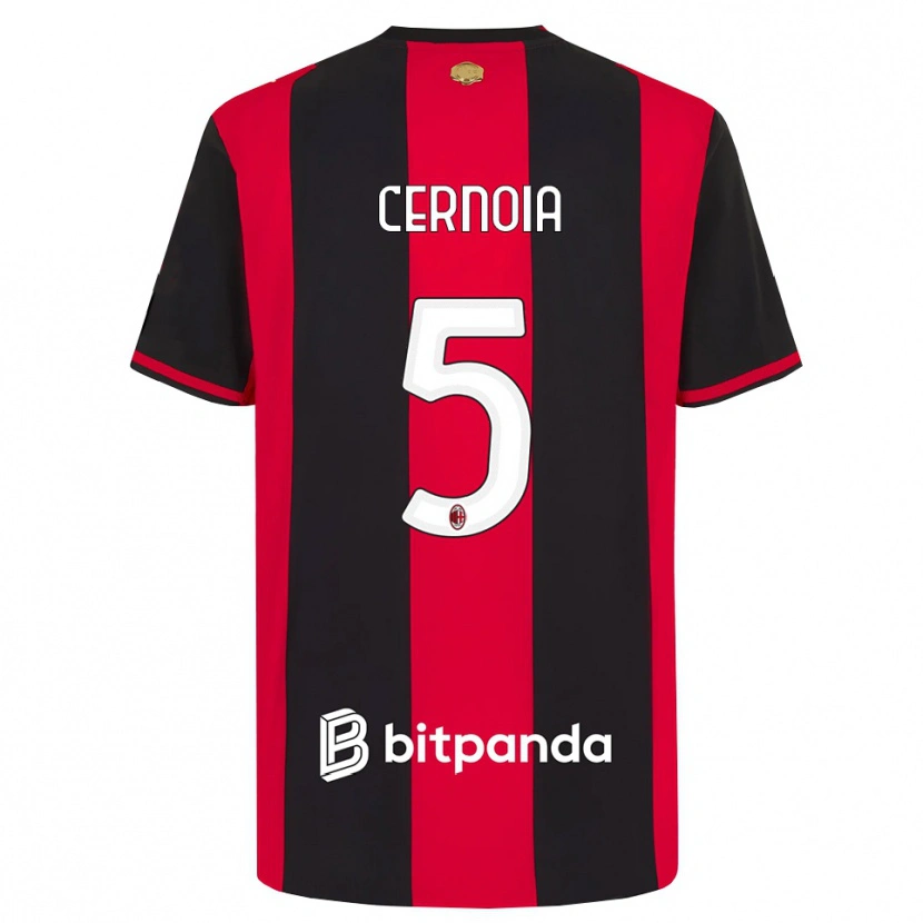 Danxen Damen Valentina Cernoia #5 Rot Schwarz Weiß Heimtrikot Trikot 2026/27 T-Shirt Österreich