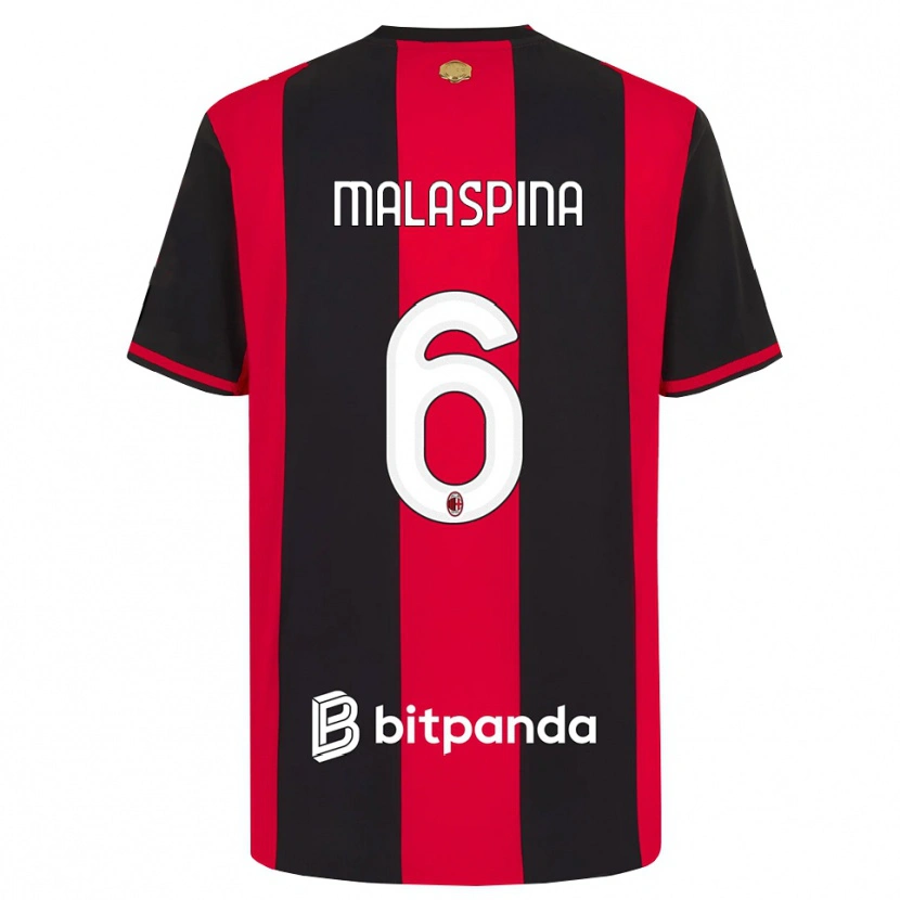 Danxen Damen Mattia Malaspina #6 Rot Schwarz Weiß Heimtrikot Trikot 2026/27 T-Shirt Österreich
