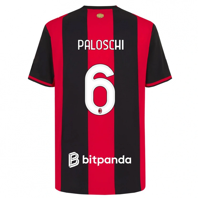 Danxen Damen Dorian Paloschi #6 Rot Schwarz Weiß Heimtrikot Trikot 2026/27 T-Shirt Österreich