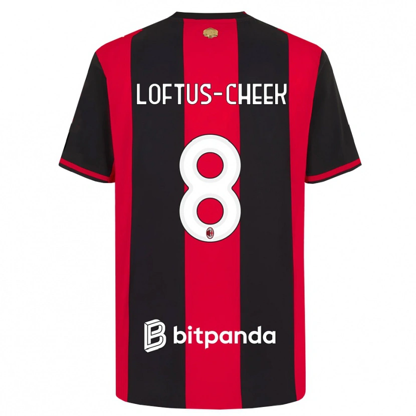 Danxen Damen Ruben Loftus-Cheek #8 Rot Schwarz Weiß Heimtrikot Trikot 2026/27 T-Shirt Österreich