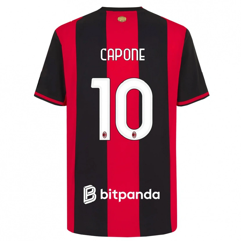 Danxen Damen Andrea Capone #10 Rot Schwarz Weiß Heimtrikot Trikot 2026/27 T-Shirt Österreich