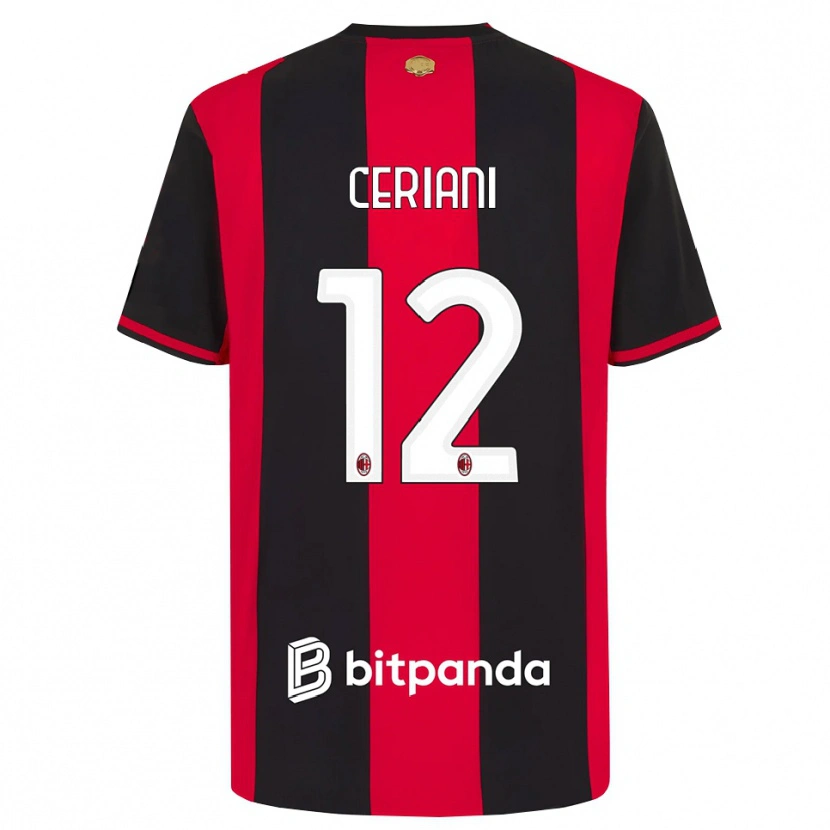 Danxen Damen Gabriele Ceriani #12 Rot Schwarz Weiß Heimtrikot Trikot 2026/27 T-Shirt Österreich