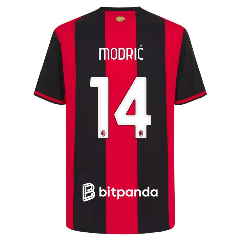 Danxen Damen Luka Modrić #14 Rot Schwarz Weiß Heimtrikot Trikot 2026/27 T-Shirt Österreich