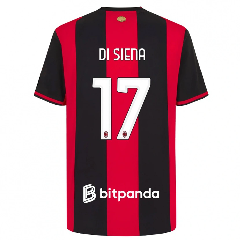 Danxen Damen Andrea Di Siena #17 Rot Schwarz Weiß Heimtrikot Trikot 2026/27 T-Shirt Österreich