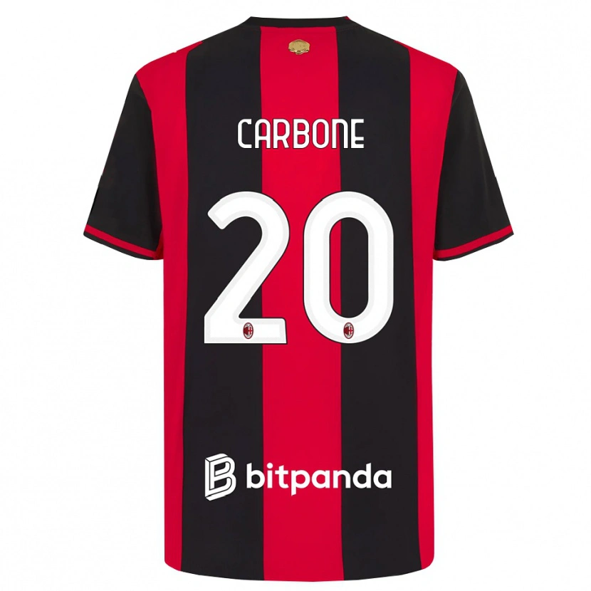 Danxen Damen Emanuele Carbone #20 Rot Schwarz Weiß Heimtrikot Trikot 2026/27 T-Shirt Österreich