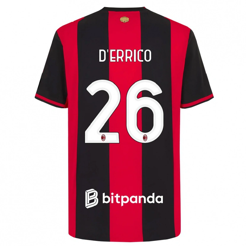 Danxen Damen Leonardo D'errico #26 Rot Schwarz Weiß Heimtrikot Trikot 2026/27 T-Shirt Österreich