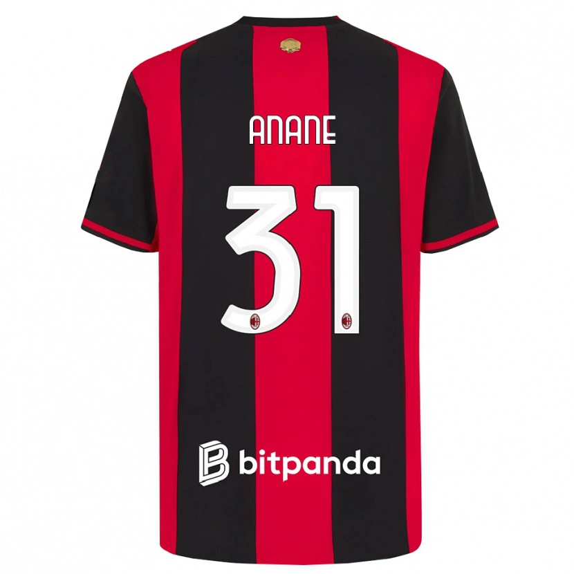 Danxen Damen Emmanuel Anane #31 Rot Schwarz Weiß Heimtrikot Trikot 2026/27 T-Shirt Österreich