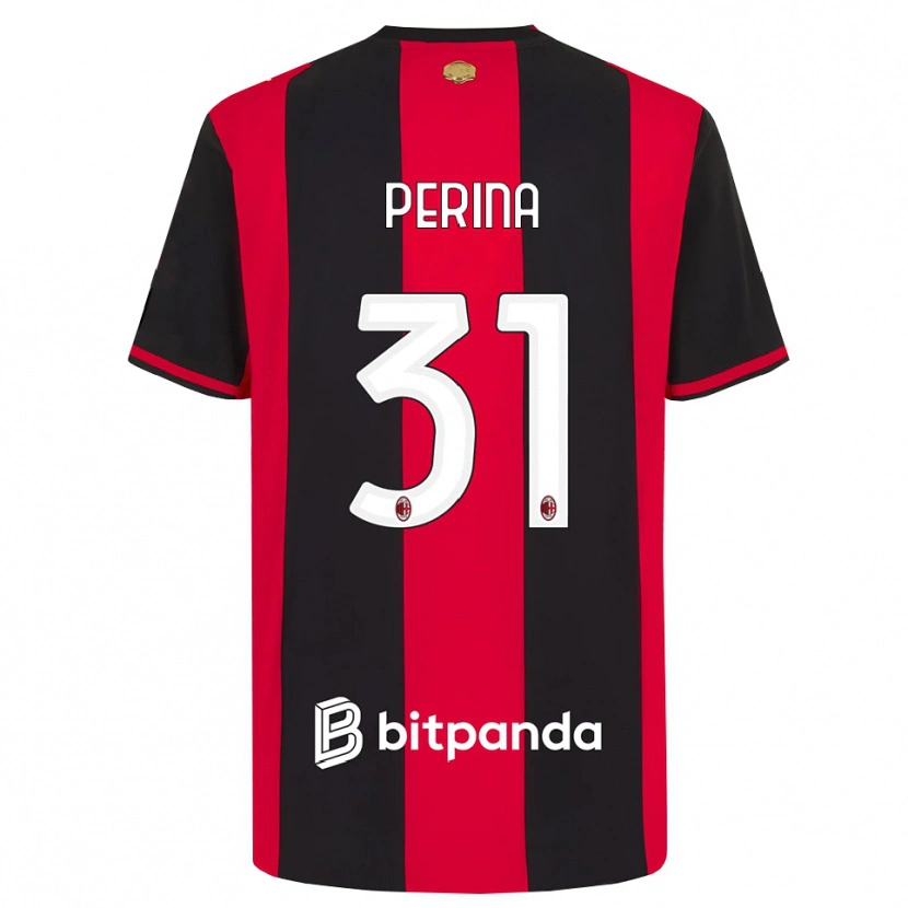 Danxen Damen Gioele Perina #31 Rot Schwarz Weiß Heimtrikot Trikot 2026/27 T-Shirt Österreich