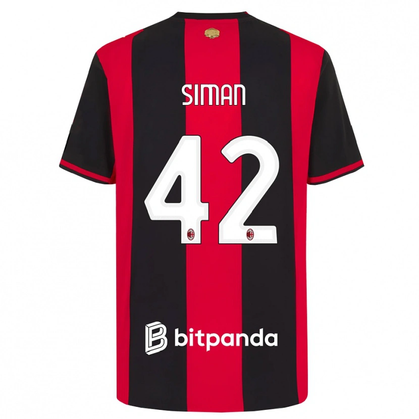Danxen Damen Alexandru Șiman #42 Rot Schwarz Weiß Heimtrikot Trikot 2026/27 T-Shirt Österreich