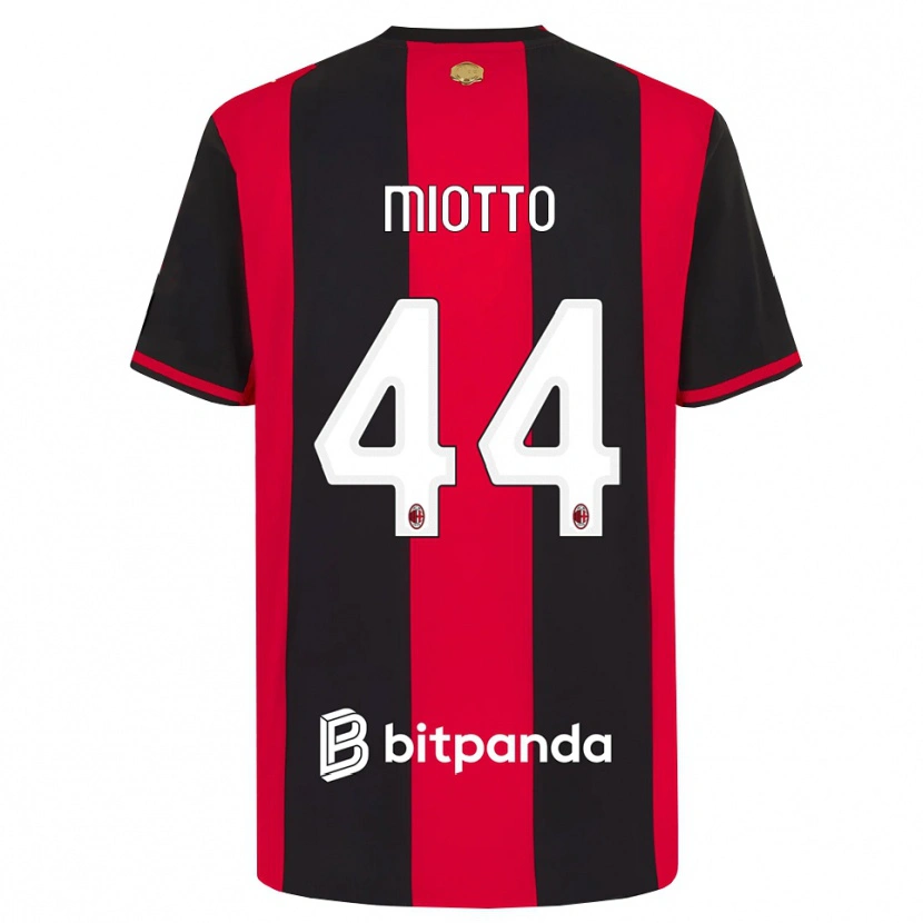 Danxen Damen Giorgia Miotto #44 Rot Schwarz Weiß Heimtrikot Trikot 2026/27 T-Shirt Österreich