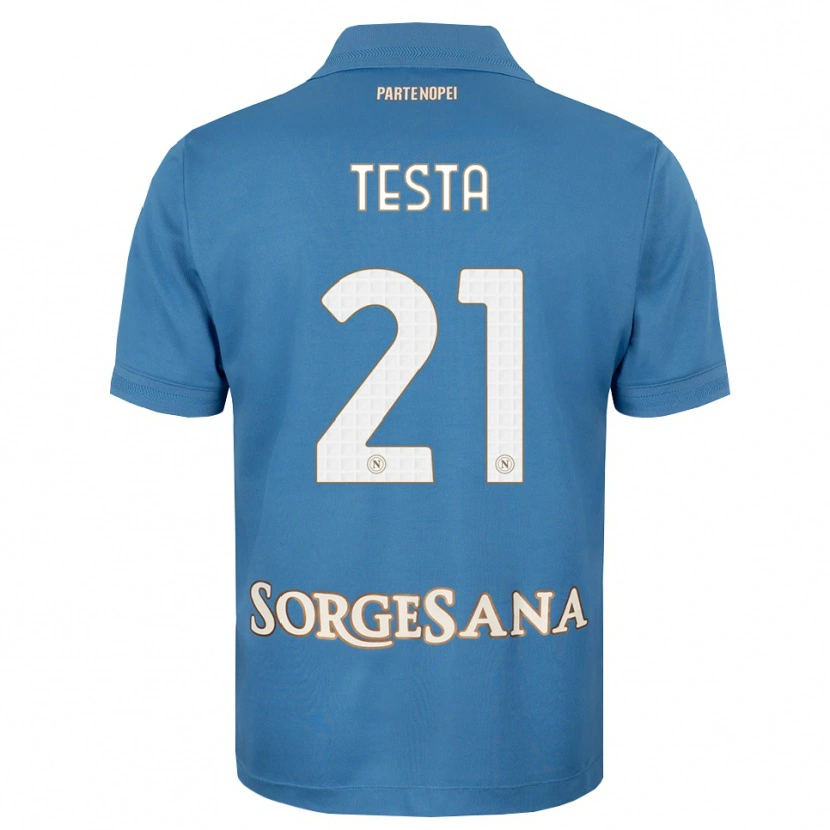 Danxen Damen Vincenzo Testa #21 Nebelblau Weiß Heimtrikot Trikot 2026/27 T-Shirt Österreich