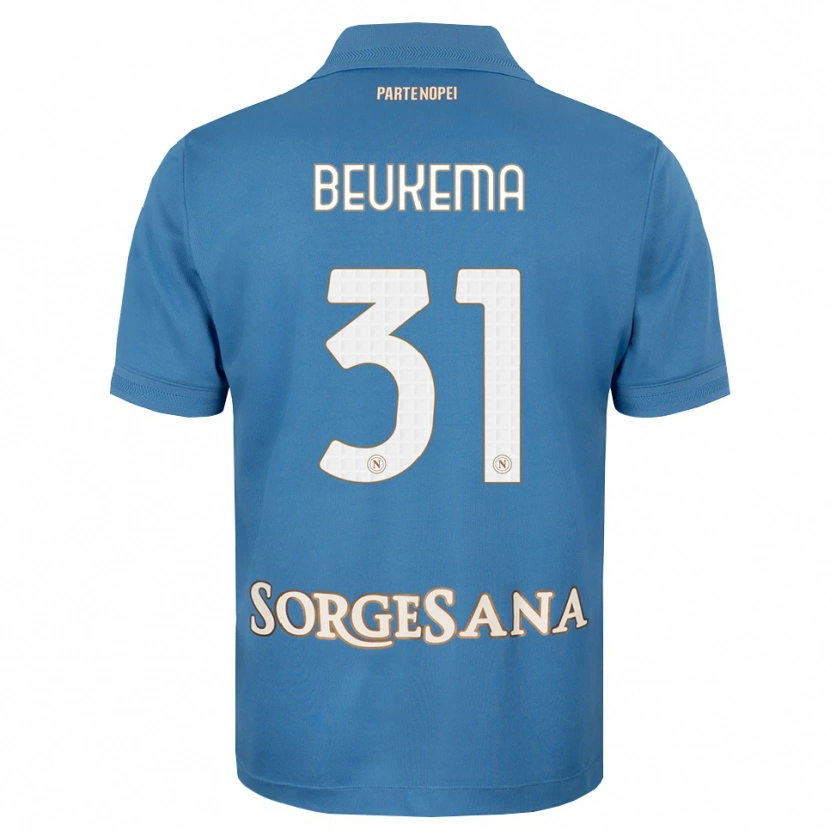 Danxen Damen Sam Beukema #31 Nebelblau Weiß Heimtrikot Trikot 2026/27 T-Shirt Österreich