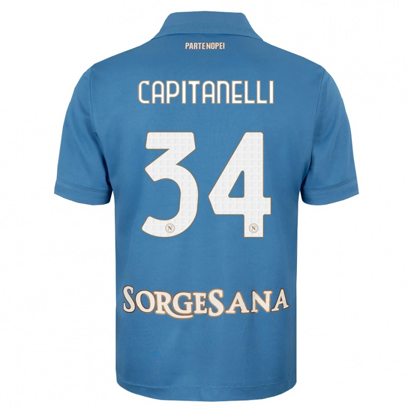 Danxen Damen Ilaria Capitanelli #34 Nebelblau Weiß Heimtrikot Trikot 2026/27 T-Shirt Österreich