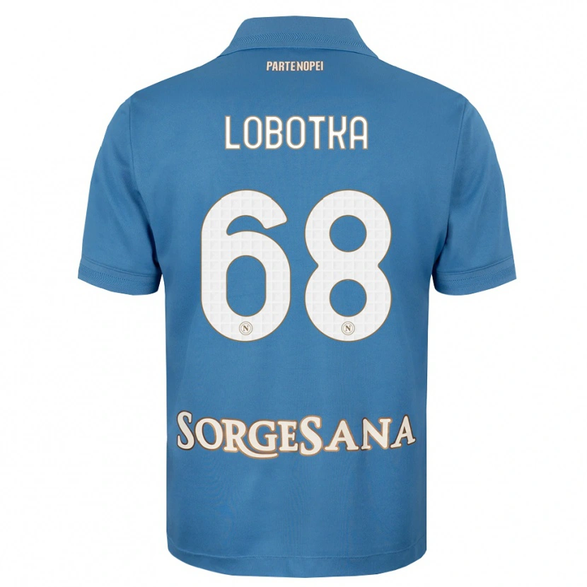 Danxen Damen Stanislav Lobotka #68 Nebelblau Weiß Heimtrikot Trikot 2026/27 T-Shirt Österreich