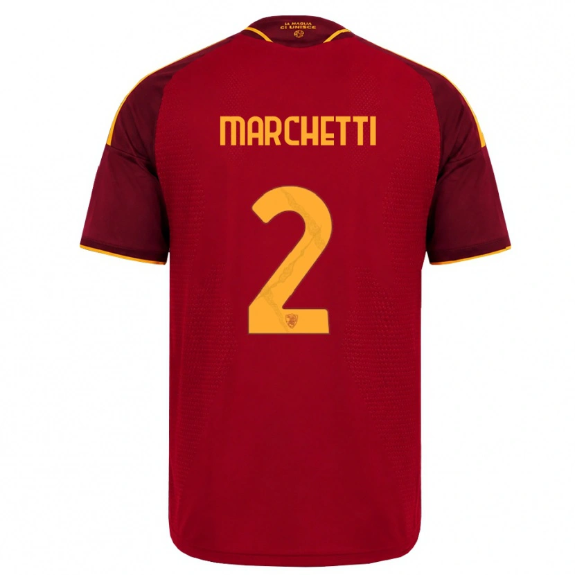 Danxen Damen Tommaso Marchetti #2 Rot Gold Gelb Heimtrikot Trikot 2026/27 T-Shirt Österreich