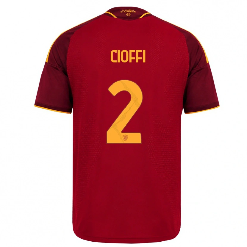Danxen Damen Cristian Cioffi #2 Rot Gold Gelb Heimtrikot Trikot 2026/27 T-Shirt Österreich