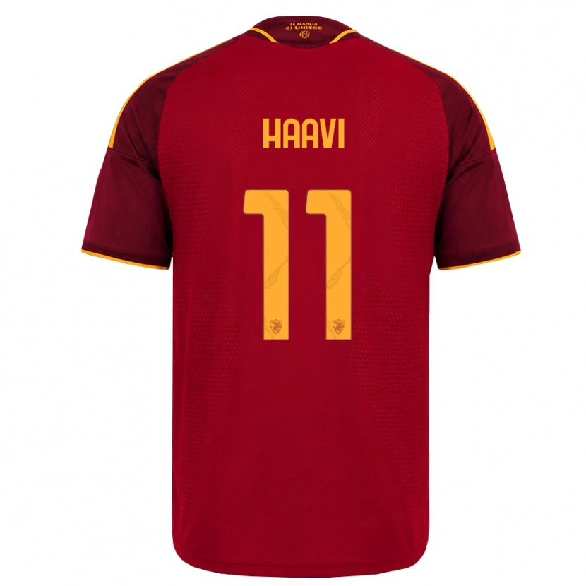 Danxen Damen Emilie Haavi #11 Rot Gold Gelb Heimtrikot Trikot 2026/27 T-Shirt Österreich