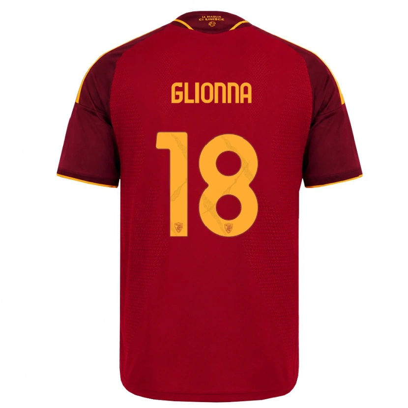 Danxen Damen Benedetta Glionna #18 Rot Gold Gelb Heimtrikot Trikot 2026/27 T-Shirt Österreich