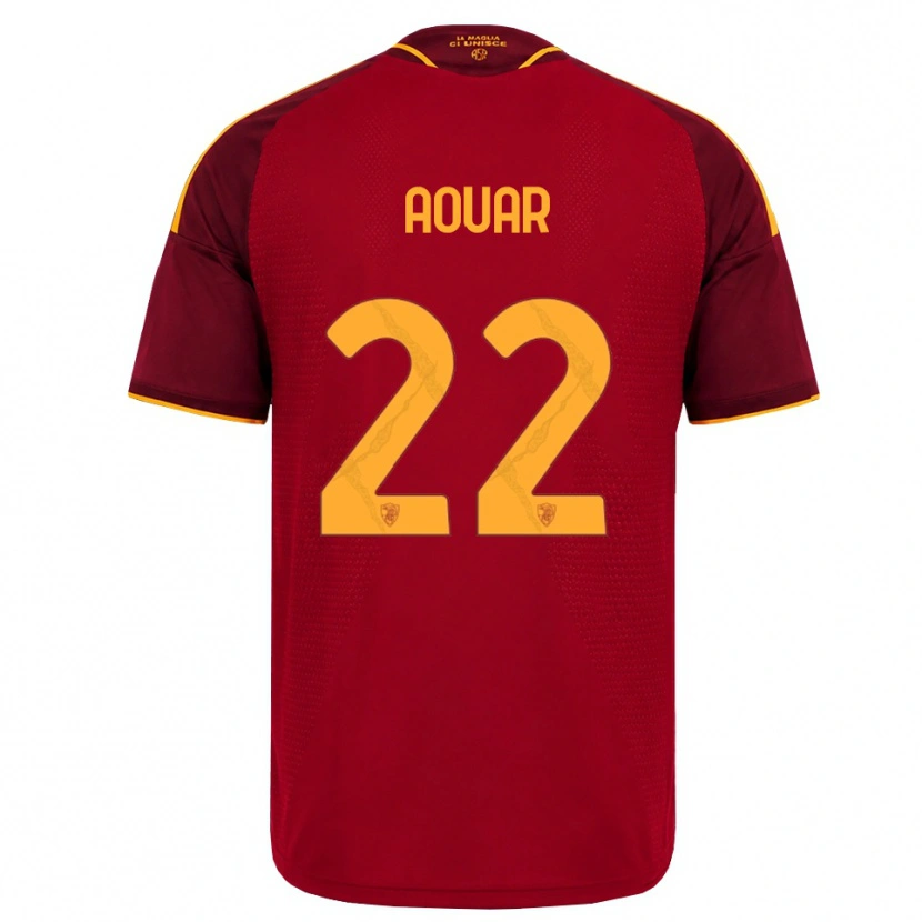 Danxen Damen Houssem Aouar #22 Rot Gold Gelb Heimtrikot Trikot 2026/27 T-Shirt Österreich