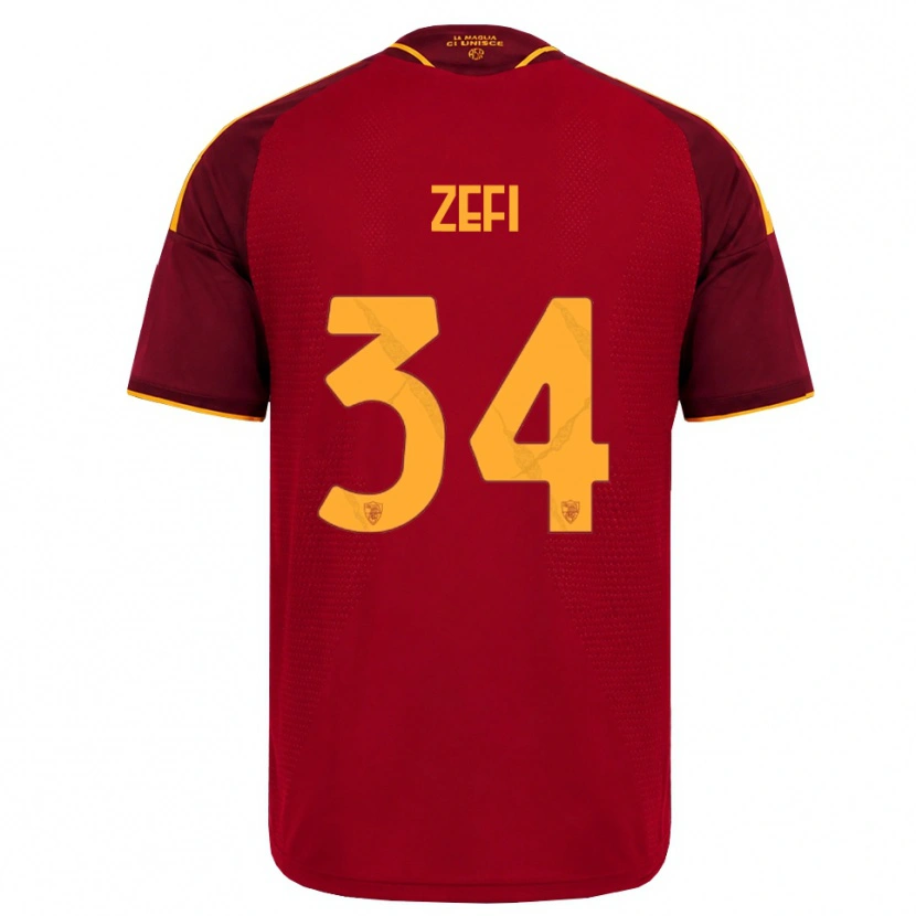 Danxen Damen Kevin Zefi #34 Rot Gold Gelb Heimtrikot Trikot 2026/27 T-Shirt Österreich