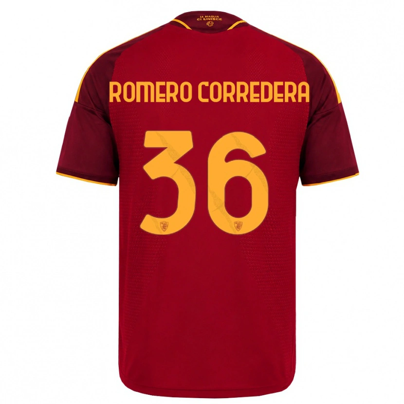 Danxen Damen Miguel Romero Corredera #36 Rot Gold Gelb Heimtrikot Trikot 2026/27 T-Shirt Österreich