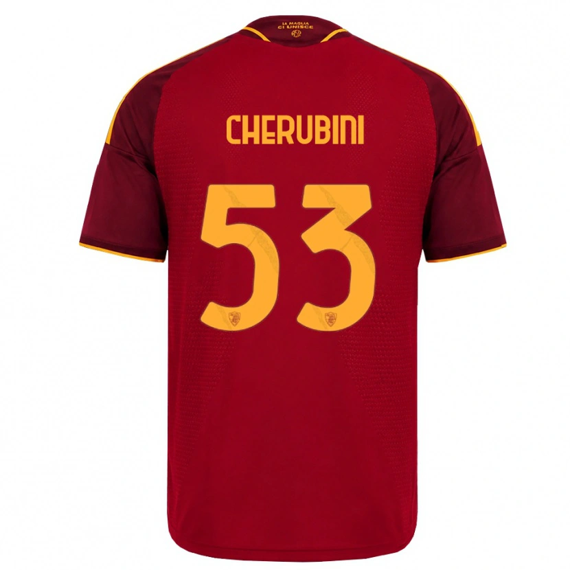 Danxen Damen Martina Cherubini #53 Rot Gold Gelb Heimtrikot Trikot 2026/27 T-Shirt Österreich