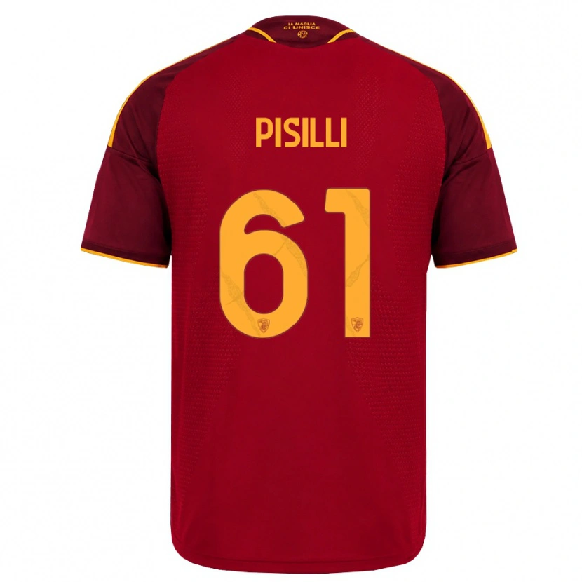 Danxen Damen Niccolò Pisilli #61 Rot Gold Gelb Heimtrikot Trikot 2026/27 T-Shirt Österreich