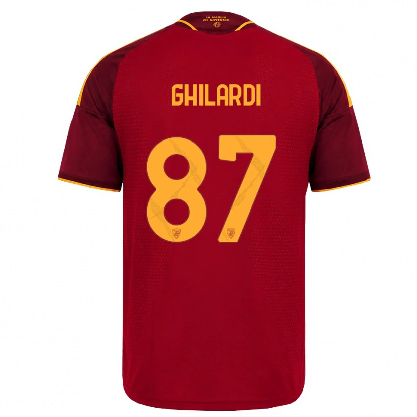 Danxen Damen Daniele Ghilardi #87 Rot Gold Gelb Heimtrikot Trikot 2026/27 T-Shirt Österreich
