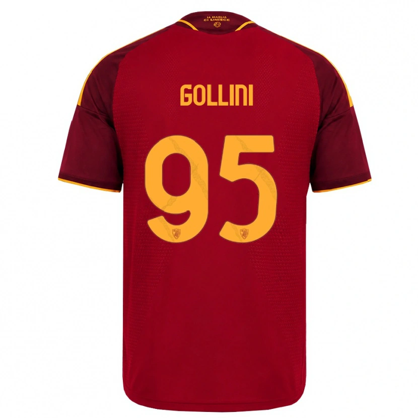 Danxen Damen Pierluigi Gollini #95 Rot Gold Gelb Heimtrikot Trikot 2026/27 T-Shirt Österreich