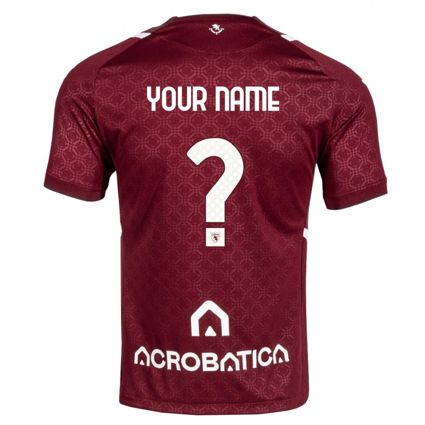Danxen Damen Ihren Namen #0 Burgund Weiß Heimtrikot Trikot 2026/27 T-Shirt Österreich
