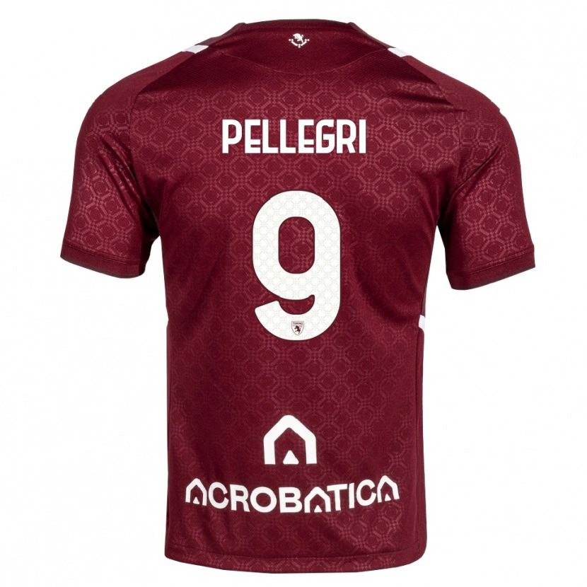 Danxen Damen Pietro Pellegri #9 Burgund Weiß Heimtrikot Trikot 2026/27 T-Shirt Österreich