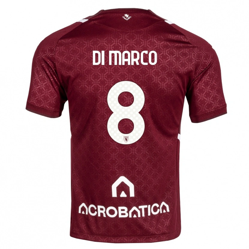 Danxen Damen Tommaso Di Marco #8 Burgund Weiß Heimtrikot Trikot 2026/27 T-Shirt Österreich