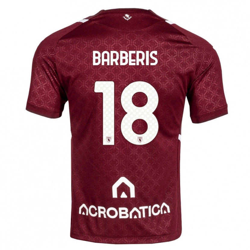 Danxen Damen Laura Barberis #18 Burgund Weiß Heimtrikot Trikot 2026/27 T-Shirt Österreich