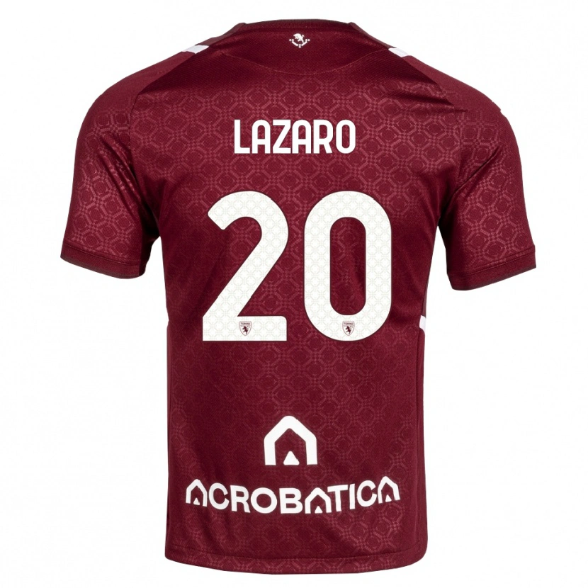 Danxen Damen Valentino Lazaro #20 Burgund Weiß Heimtrikot Trikot 2026/27 T-Shirt Österreich