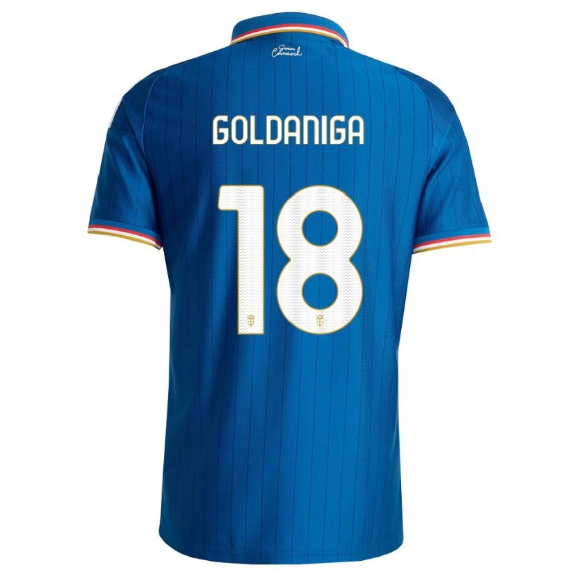 Danxen Damen Edoardo Goldaniga #18 Blau Weiß Rot Heimtrikot Trikot 2026/27 T-Shirt Österreich