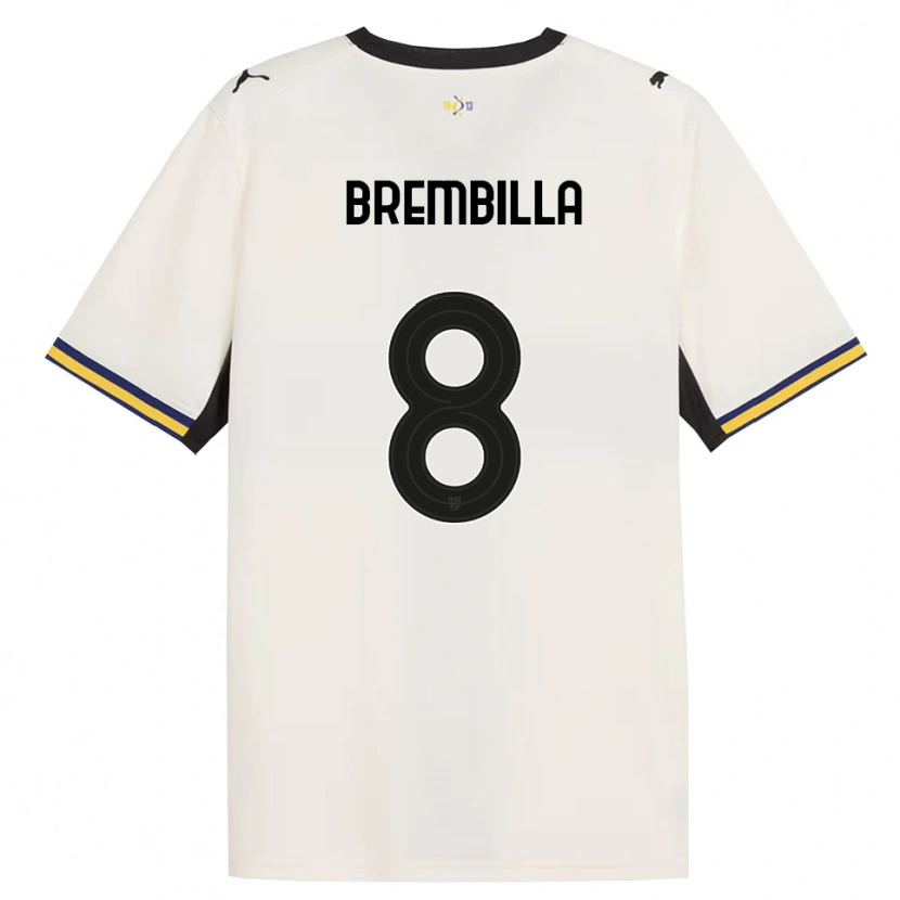 Danxen Damen Cristiano Brembilla #8 Creme Schwarz Gelb Heimtrikot Trikot 2026/27 T-Shirt Österreich