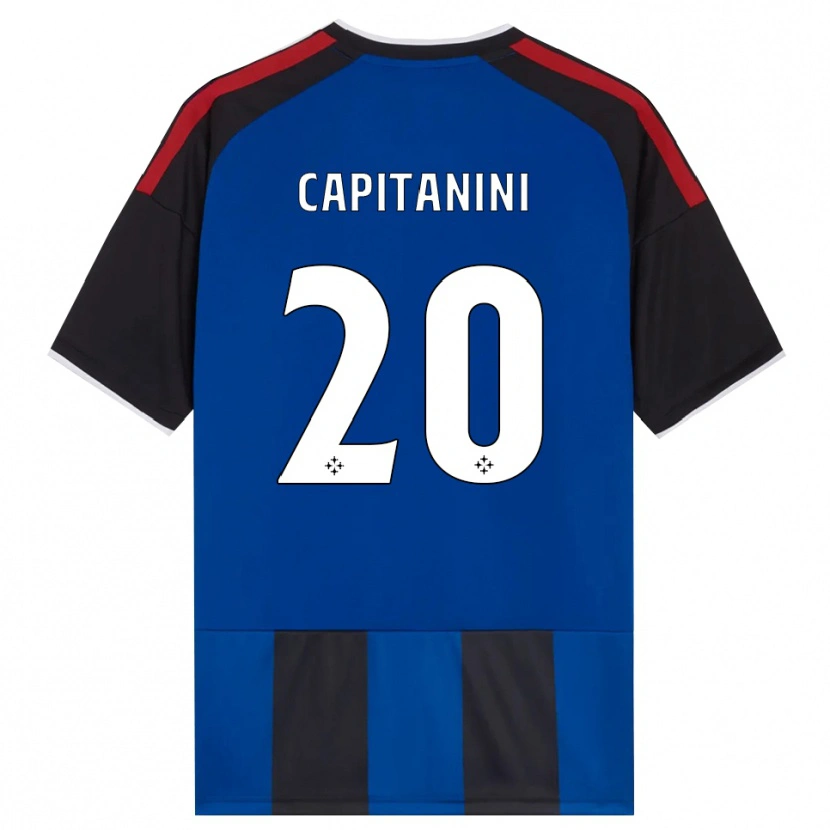 Danxen Damen Diego Capitanini #20 Schwarz Rot Weiß Blau Heimtrikot Trikot 2026/27 T-Shirt Österreich