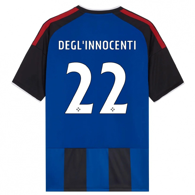 Danxen Damen Luca Degl'innocenti #22 Schwarz Rot Weiß Blau Heimtrikot Trikot 2026/27 T-Shirt Österreich