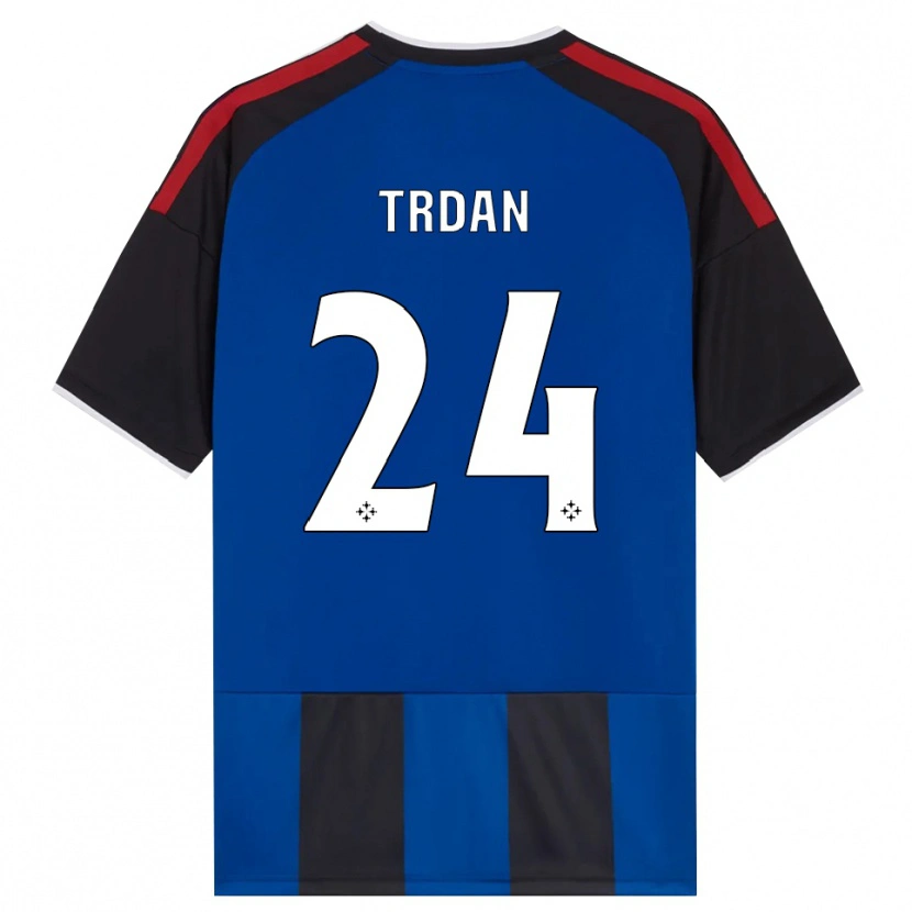 Danxen Damen Miha Trdan #24 Schwarz Rot Weiß Blau Heimtrikot Trikot 2026/27 T-Shirt Österreich