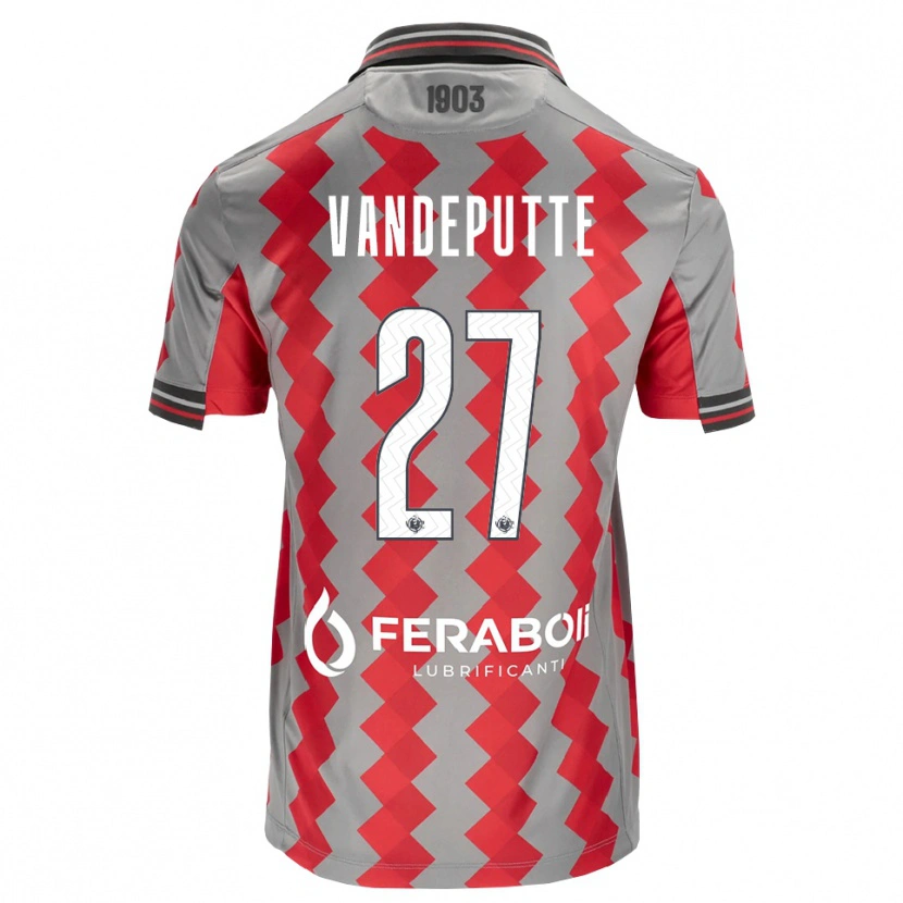 Danxen Damen Jari Vandeputte #27 Grau Rot Weiß Heimtrikot Trikot 2026/27 T-Shirt Österreich