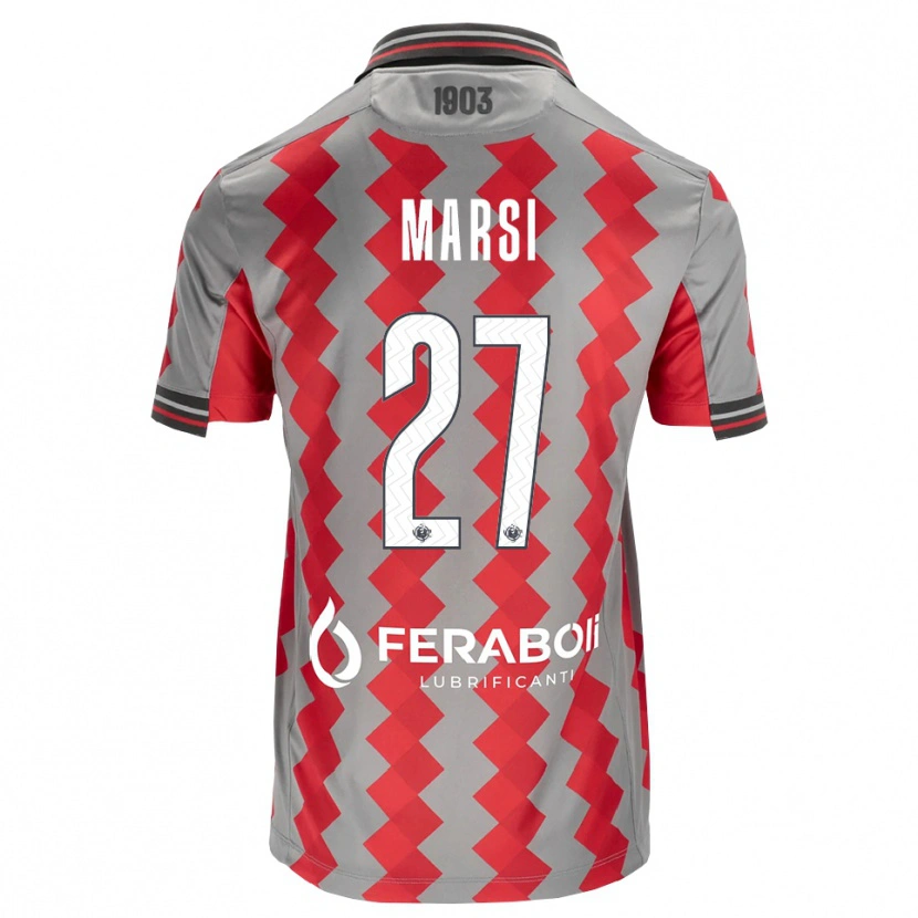 Danxen Damen Simone Marsi #27 Grau Rot Weiß Heimtrikot Trikot 2026/27 T-Shirt Österreich