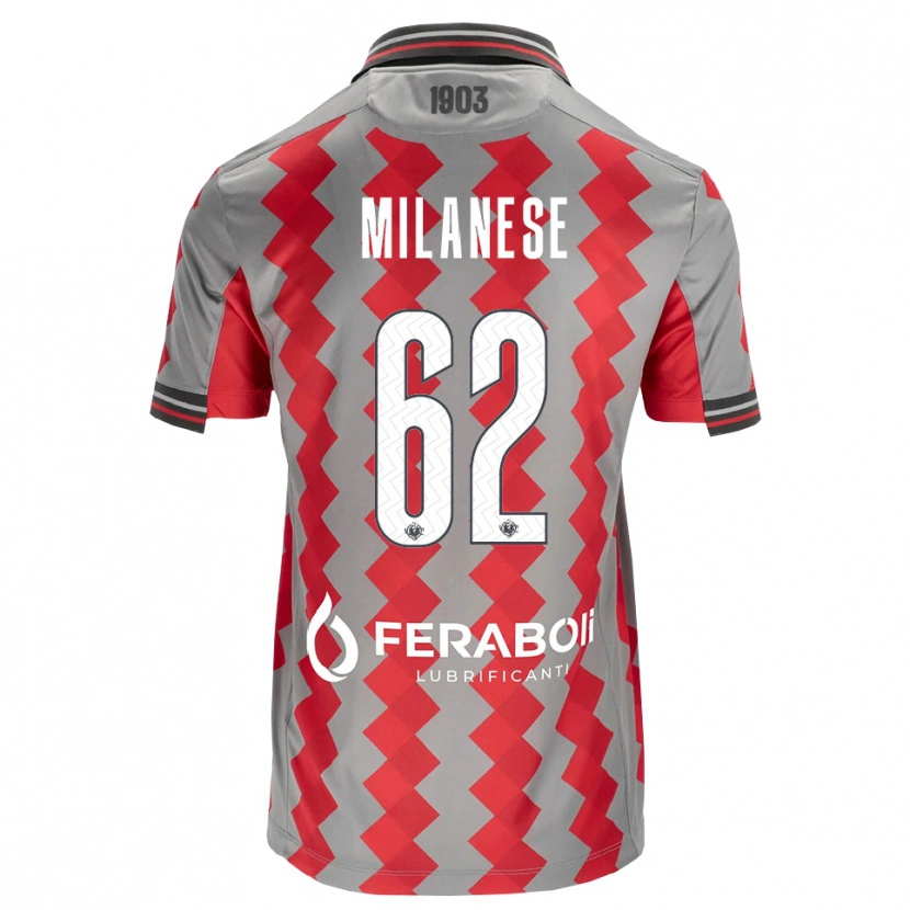 Danxen Damen Tommaso Milanese #62 Grau Rot Weiß Heimtrikot Trikot 2026/27 T-Shirt Österreich