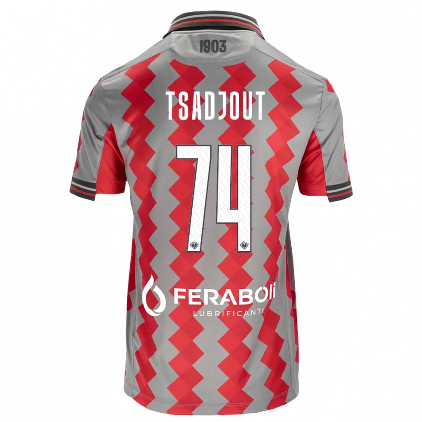 Danxen Damen Frank Tsadjout #74 Grau Rot Weiß Heimtrikot Trikot 2026/27 T-Shirt Österreich