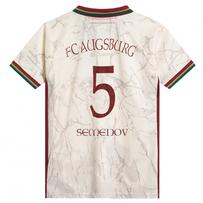 Danxen Damen Konstantyn Semenov #5 Grün Reis Weiß Burgund Heimtrikot Trikot 2026/27 T-Shirt Österreich