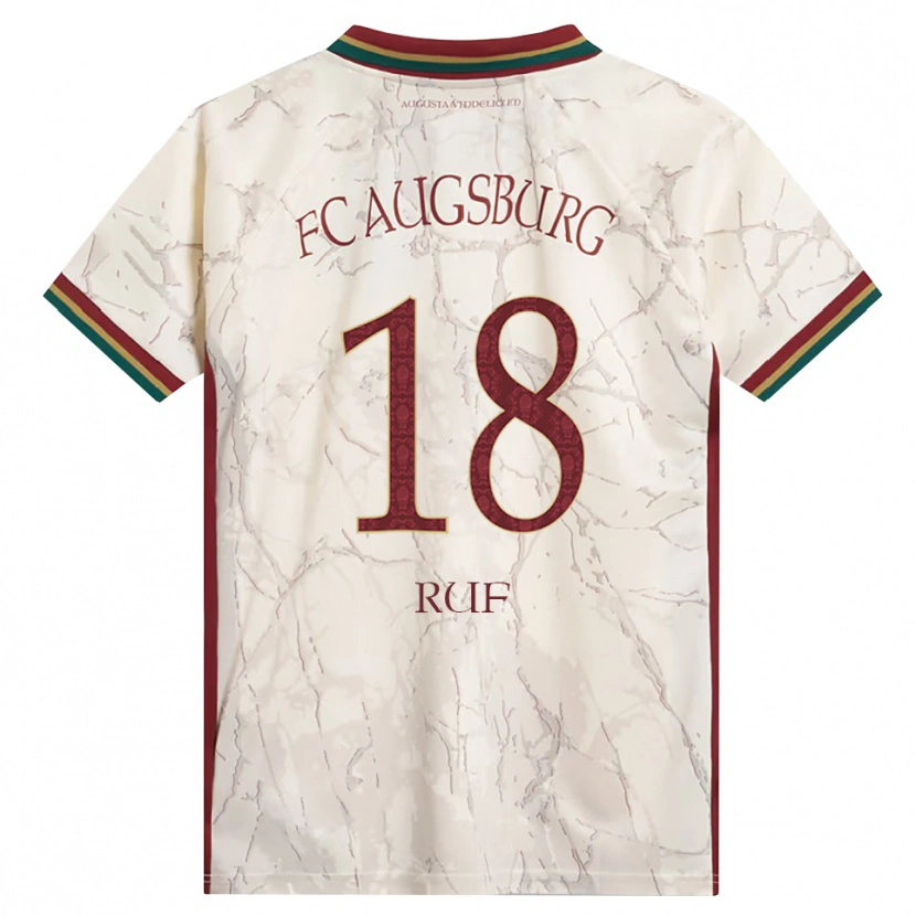 Danxen Damen Jonas Ruf #18 Grün Reis Weiß Burgund Heimtrikot Trikot 2026/27 T-Shirt Österreich